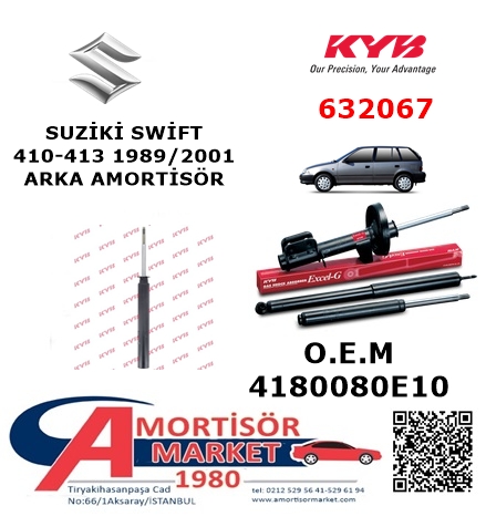 SUZİKİ SWİFT  1989/2001 ARKA AMORTİSÖR KYB 632067